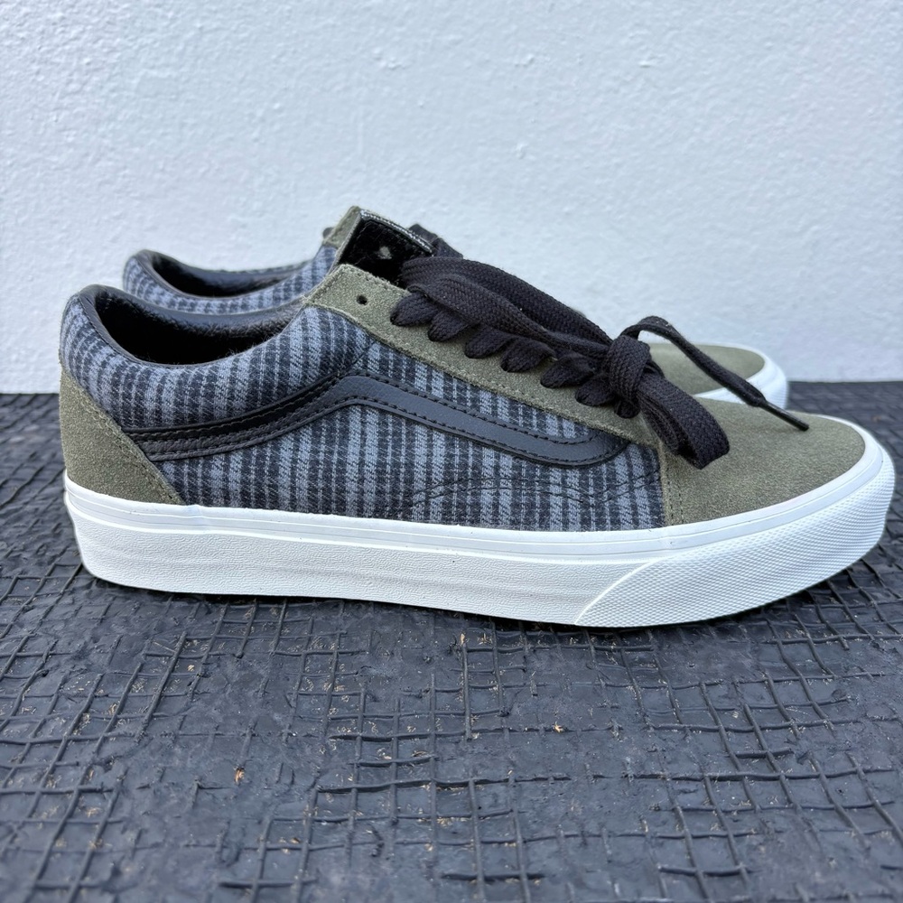Vans Old Skool Grunge Plaid Multi Green Womens Size 8.5 Men’s 7 Rare Sneakers